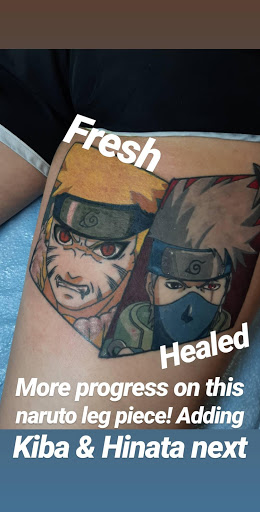 Explore childrens names tattoo ideas, creative tattoo ideas in Lakeview, available at Backwoods Tattoo Studio