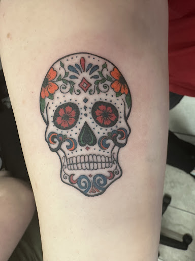 Explore blue jay tattoo ideas, creative tattoo ideas in Katy, available at Artistic Impressions Tattoo Studio