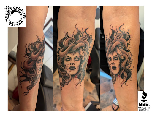 Explore tattoo ideas american flag, creative tattoo ideas in Hebron, available at Explosive Ink Tattoo