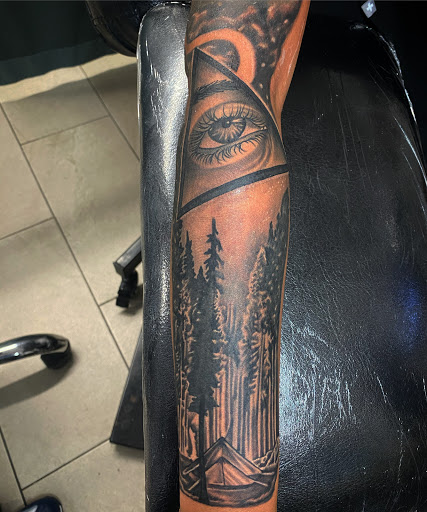 Explore tattoo chest piece ideas, creative tattoo ideas in Passaic, available at District 36 Tattoo Parlor