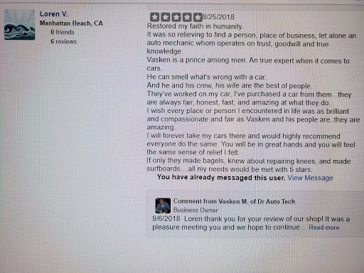 Car Repair and Maintenance «Dr. Auto Tech», reviews and photos, 600 Pacific Coast Hwy, Hermosa Beach, CA 90254, USA