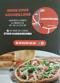 Menu / carte de l'atelier Pizza - Flamm à Harskirchen