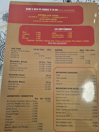 Menu / carte de Restaurant Massawa à Paris