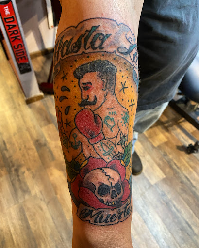Explore geisha tattoo ideas, creative tattoo ideas in Pikeville, available at The Carbon Canary Tattoo Studio