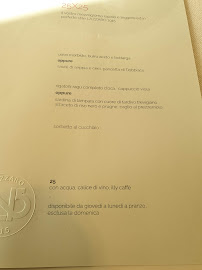 Menu / carte de Lazzaro 1915 à Pontelongo