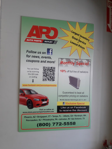 Auto Body Parts Supplier «Auto Parts Outlet», reviews and photos, 128 York Ave, Randolph, MA 02368, USA