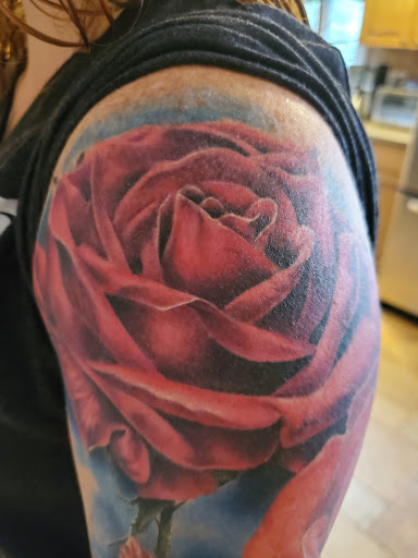 Explore tattoo cover up ideas for dark tattoos, creative tattoo ideas in Worcester, available at Ironhorse Tattoo Collective