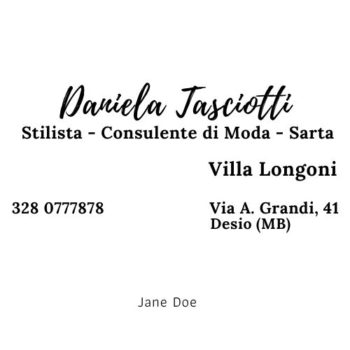 Atelier & Sartoria Daniela Tasciotti - Presso Villa Longoni - Desio