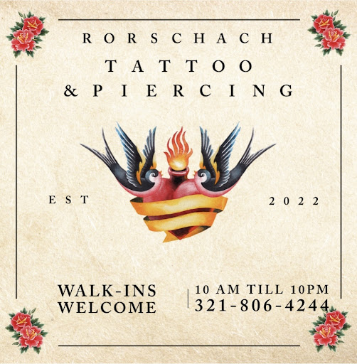 Explore borderline personality disorder tattoo ideas, creative tattoo ideas in Cocoa, available at Rorschach Tattoo Shop and Piercing Studio