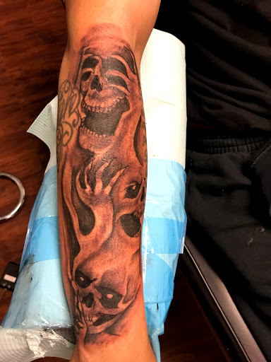 Explore half sleeve tattoos womens ideas, creative tattoo ideas in Seymour, available at American Gypsy Tattoo Corp.