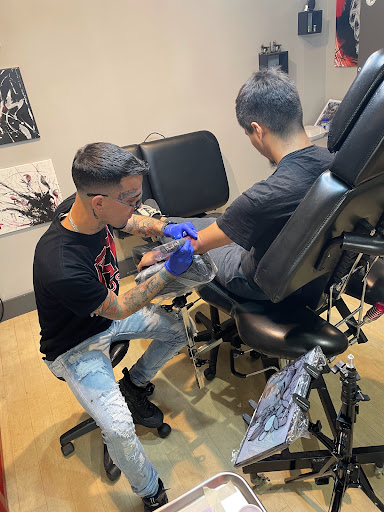 Explore around the knee tattoo ideas, creative tattoo ideas in Fort Wayne, available at Grade A Tattoos and Body Piercing