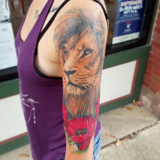 Explore badass tattoo ideas for men, creative tattoo ideas in Lewisburg, available at Acacia Tattoo Co.