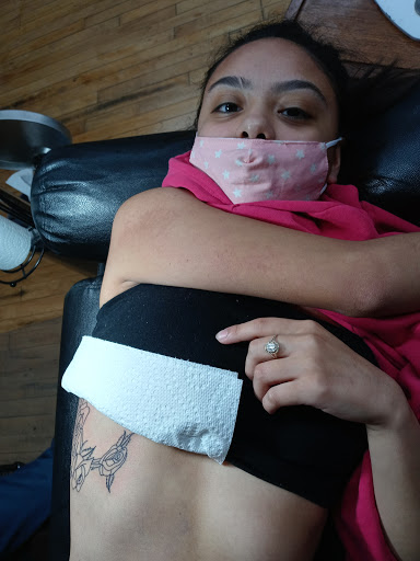 Explore name tattoo cover up ideas, creative tattoo ideas in Galesburg, available at Hawks Tattoos