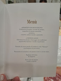 Menu du MoonRise à Castel Morrone