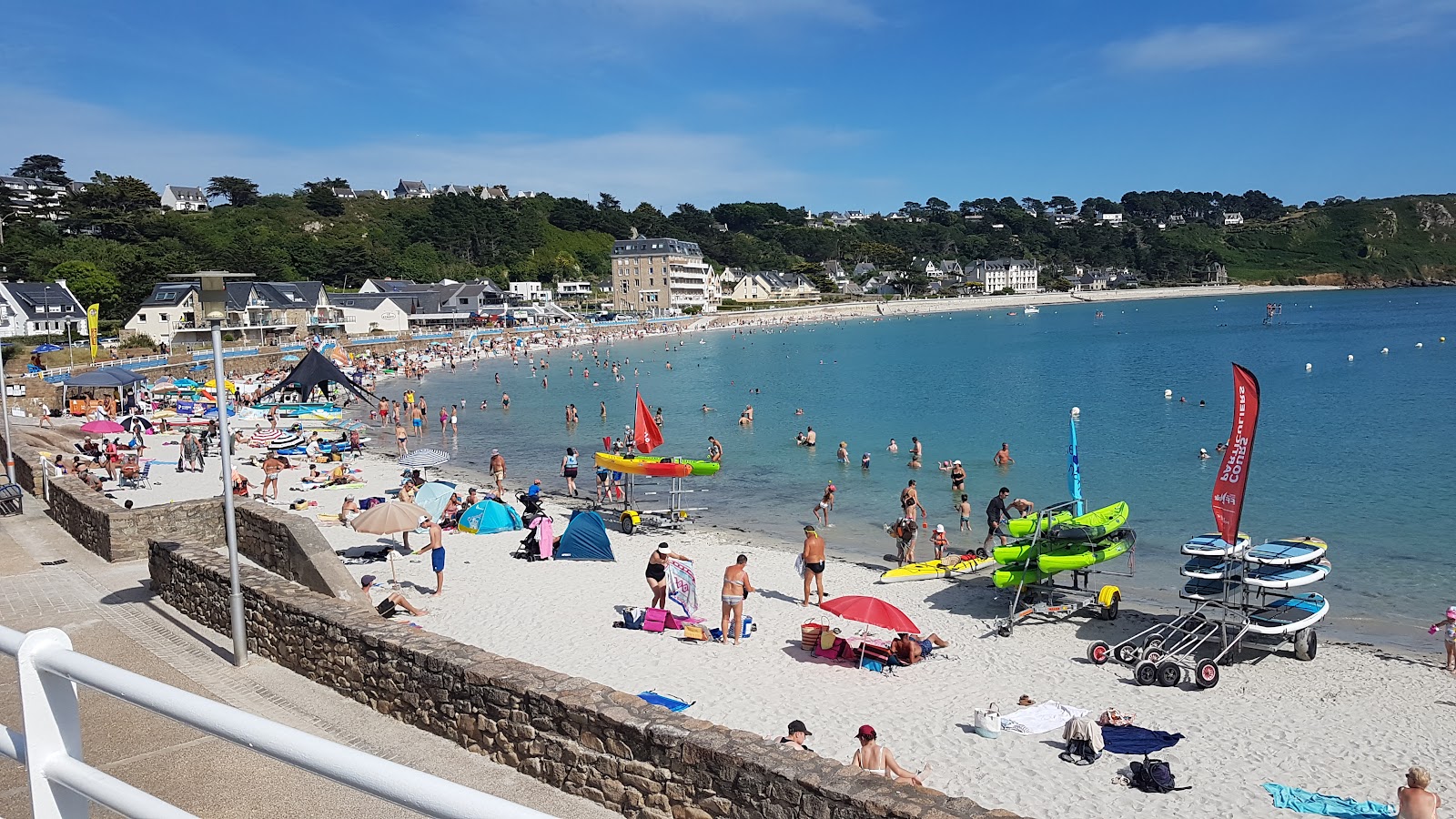 Photo of Trebeurden Beach with blue pure water surface