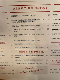 Restaurant français L'Ami Jean à Paris - menu / carte