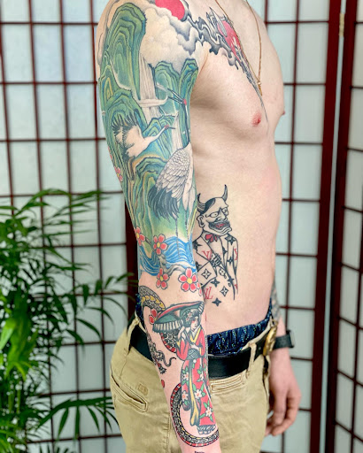 Explore wine glass tattoo ideas, creative tattoo ideas in Ironwood, available at Iron Ink Tattoos