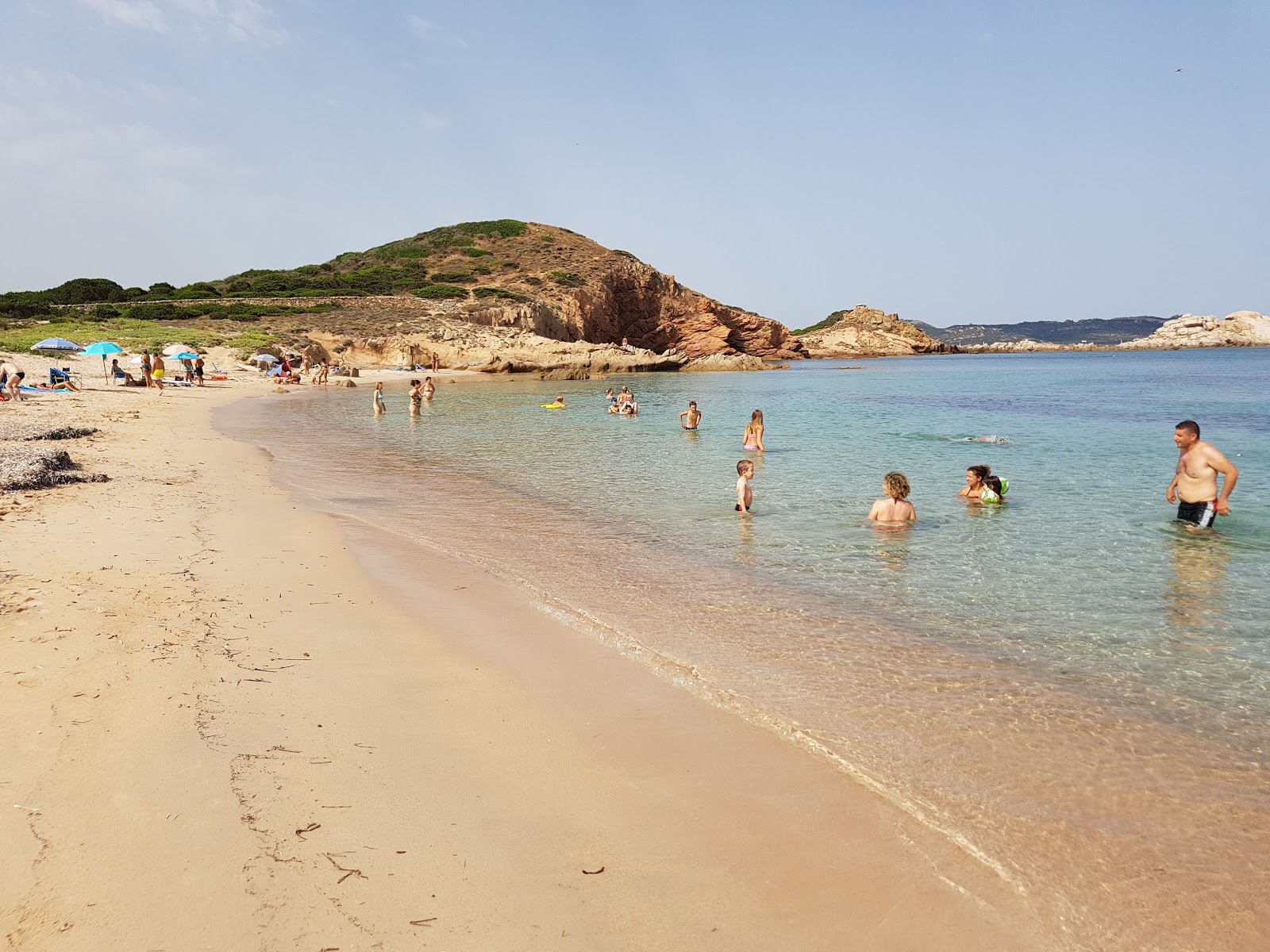 Foto van Spiaggia del Morto met blauw puur water oppervlakte