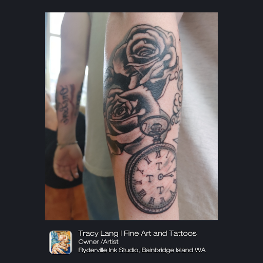 Explore memorial tattoo ideas for mom, creative tattoo ideas in Bainbridge Island, available at Ryderville Ink Tattoos & Fine Art