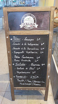 Carte du ITALIAN STREET FOOD à Nice