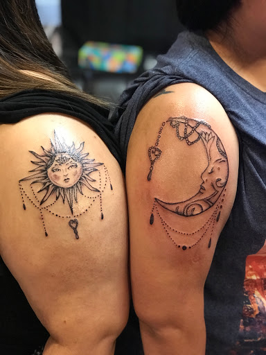 Explore vegeta and bulma tattoo ideas, creative tattoo ideas in Lexington, available at LexInk Tattoo