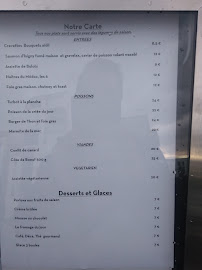 Restaurant Le Jardin Pêcheur à Bordeaux (le menu)