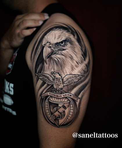 Explore haunted house tattoo ideas, creative tattoo ideas in North Brunswick, available at Orpheus Tattoo Studio