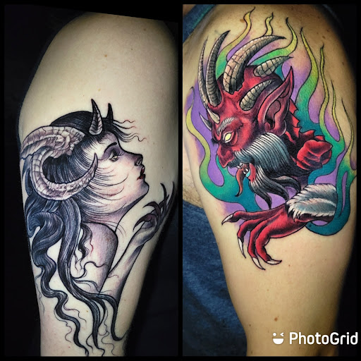 Explore philosophy tattoo ideas, creative tattoo ideas in Buford, available at Inked Arts Tattoo Studio