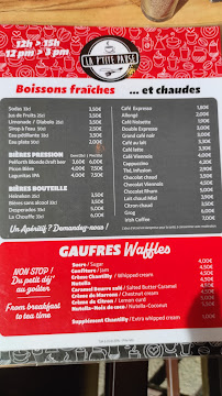 Menu du La P’tite Pause à Morzine