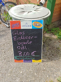 Menu du Katzsteinbaude à Gohrisch