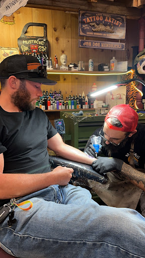 Explore baphomet tattoo ideas, creative tattoo ideas in Sevierville, available at Jaded Art Collective