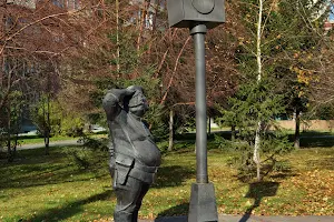Monument to the first traffic light in Novosibirsk image