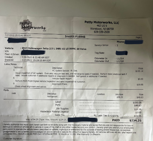 Auto Repair Shop «Petty Motorworks LLC», reviews and photos, 462 U.S. 9, Waretown, NJ 08758, USA