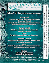Menu du Ristorante Il Burchiello à Laveno-Mombello
