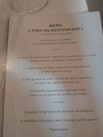 Terminal #1 à Montpellier menu