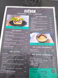 Carte du Avéron Restaurant Local & Boutique à Bozouls