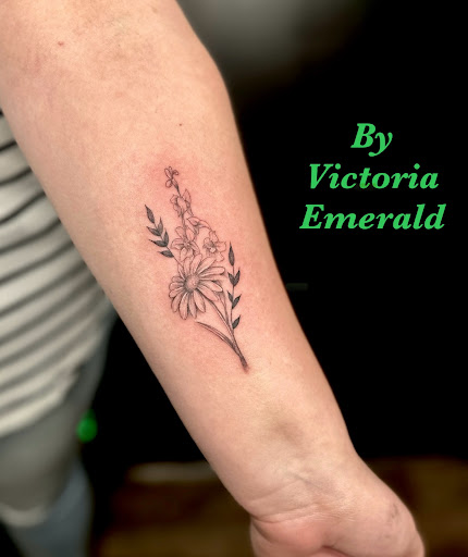 Explore bts tattoo ideas, creative tattoo ideas in Foley, available at Emerald Ink Tattoos by Victoria