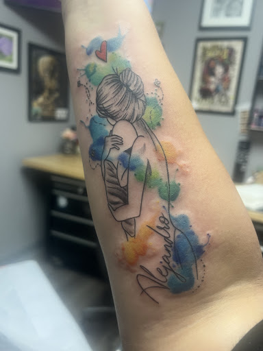 Explore anime hand tattoo ideas, creative tattoo ideas in Titusville, available at Davinci Tattoo