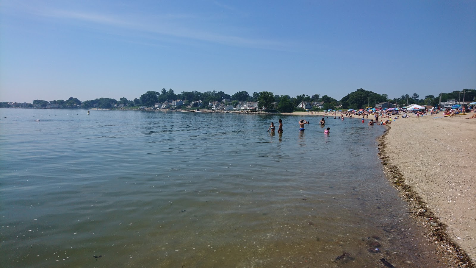 Foto van West Beach en de nederzetting