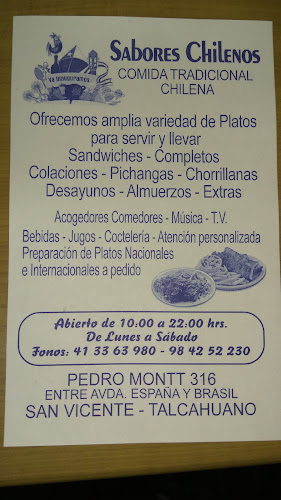 Opiniones de Sabores Chilenos en Talcahuano - Restaurante