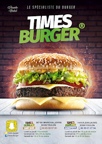 Times burger bonaparte toulon à Toulon carte