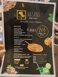 Restaurant italien VA SANO - Italian trattoria à Chelles (le menu)