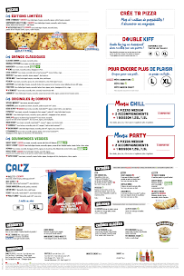 Menu du Domino's Pizza Reims à Reims