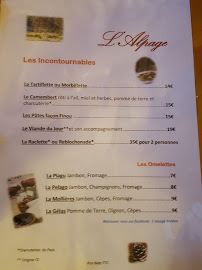 Restaurant Restaurant L'alpage à Saint-Martin-Vésubie (la carte)