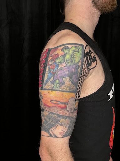 Explore tattoo ideas on the shoulder, creative tattoo ideas in Saint Louis, available at Arch Nemesis Tattoo & Piercing