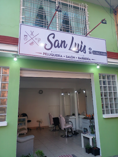 Peluquería Salón Barbería 'San Luis'.