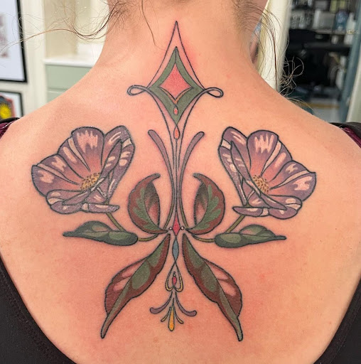 Explore blacklight tattoo ideas, creative tattoo ideas in Muncie, available at Fox & Sparrow Tattoo