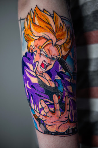 Explore mens upper back tattoo ideas, creative tattoo ideas in San Antonio, available at Ink & Iron Tattoos & Piercings