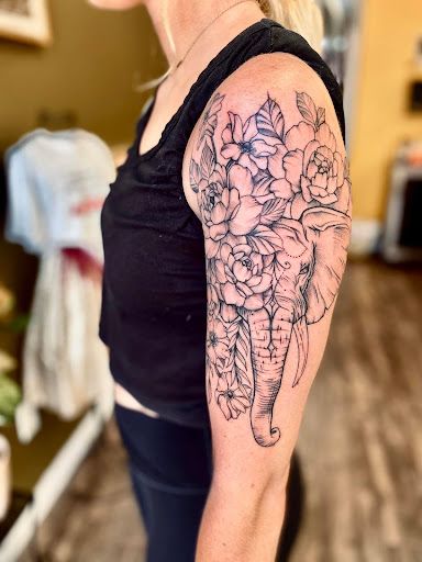 Explore tattoo ideas for sagittarius, creative tattoo ideas in Batavia, available at The Pretty Pin-Up Tattoo Parlor