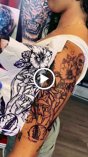 Explore man hand tattoo ideas, creative tattoo ideas in Grovetown, available at Art Collective Tattoos & Piercings